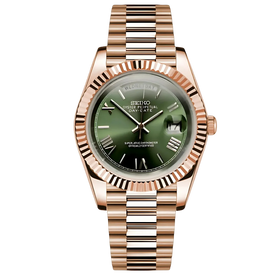 Seikodate Roségold olivgrün römisch