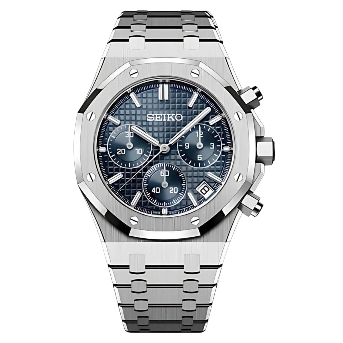 Royal seikoak blue chronograph