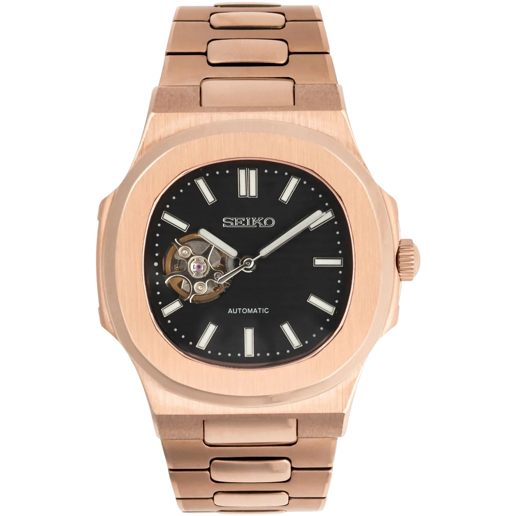 Nautiko rose gold open heart
