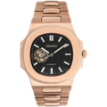 Nautiko rose gold open heart