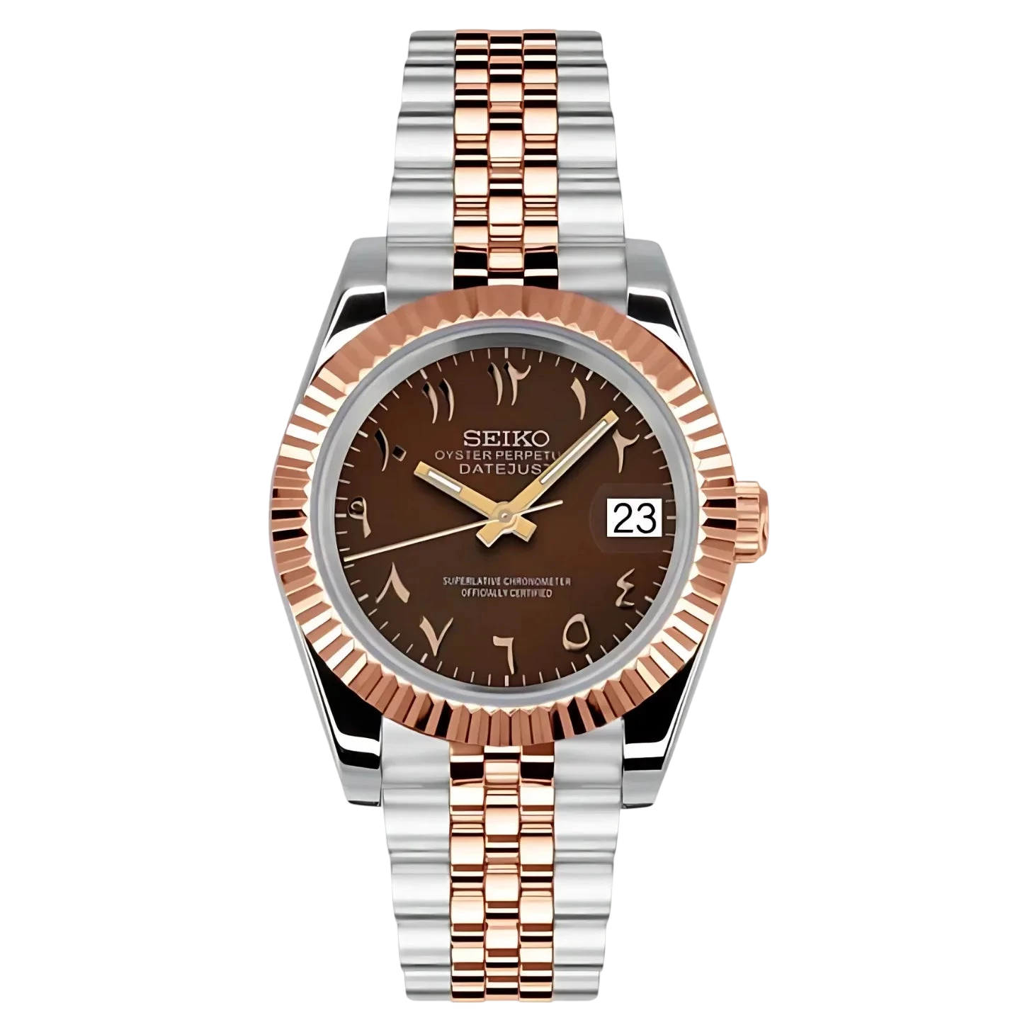 seikojust chocolate rose gold arabic